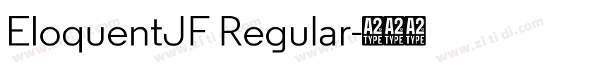 EloquentJF Regular字体转换